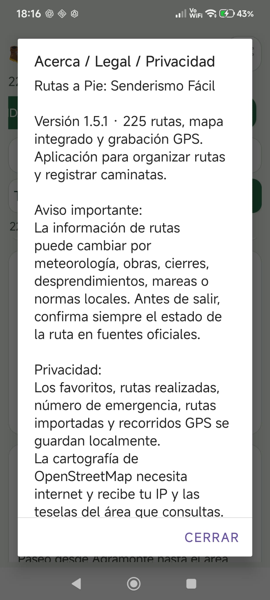 Versión 1.5.1 y privacidad